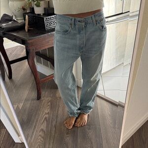 Vintage 501 jean size 29 x 32 shrink to fit perfect fit straight leg batwing tag